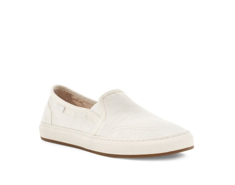 Sanuk Avery Hemp Vegan Women's Sidewalk Surfers White | Canada 86TCE